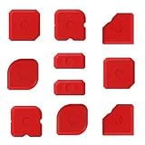 2 Stück Silikon-Werkzeug-Finish, rotes Silikon-Glättwerkzeug, professionelles Handdichtungsmittel, rote Dichtstoffe, Silikone, Mastixglättungswerkzeuge, für Fenster, Küche, Badezimmer, Boden