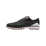 Jordan ADG 5 Golfschuhe (FQ6642-003, Black/Cool Grey/White), Schwarz/Metallic-Silber/Blau-Tönung/Feuerrot, 44.5 EU
