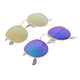 VALICLUD 2 Stück Retro Sonnenbrillen Outdoor Sonnenbrillen Damen Sonnenbrillen Retro Sonnenbrillen Bunte Film Sonnenbrillen Strand Sonnenbrillen Strandbrillen Sonnenbrillen Für Den