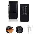 K-S-Trade Qualitativ & Innovativ Leder Gürteltasche + Kopfhörer Für LG Electronics K51 Seitentasche Belt Pouch Holster Handyhülle Schutz Hülle