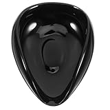 SAFIGLE Keramik Kaffeebohnen Dosier Messplatte Verschleißfestes Bohnen tablett für Kaffeebohnen und Kaffeepulver Kompakte Bohnenanzeige für Küche und Kaffeezubereitung Schwarzes