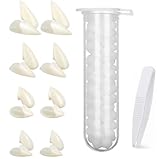 Vampirzähne - 8 Paar Halloween Vampir Kostüm Accessoires, VampirzäHne Erwachsene Fangs Vampire Teeth Halloween Party Cosplay Prop Geschenke, Vampirgebiss Halloween Deko Werwolf Zahnersatz