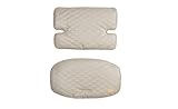 roba Sitzverkleinerer Sit Up Luxe - 2-teilige Hochstuhleinlage Greyish gesteppt - Sitzkissen Sit Up Treppenhochstühle - Hellgrau