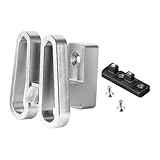 rockible Vorderer Gepäckträgerblockadapter, Faltbarer Fahrradgepäckträger, Fahrrad, Fahrrad Vordergepäckträger, Silber