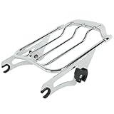 Motorrad Zwei Up Gepäck Rack Für H&Arley Touring Für Street Glide Road King 2009-UP FLTR FLHX Road Glide Air Flügel Motorrad-Gepäckträgerhalterung(Type B)