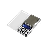 Digitale Waage Taschennahrung Schmuckwaagen Elektronische Taschenwaage Digitale Grammwaage Tragbare Lebensmittelwaage Miniwaage Elektronische Waage Ebt-lebensmittel Silver PRETYZOOM