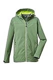 Killtec Jungen Softshelljacke/Outdoorjacke mit Kapuze KOS 218 BYS SFTSHLL JCKT; naturgrün, 164, 39117-000
