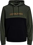 JACK & JONES Herren Kapuzenpullover Hoodie (3XL, #79 Grün)