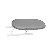 Amosfun Bügelbrett Bügeln Mini Tisch-bügelhocker Desktop-zubehör Kleiner Stand Reisebügeleisen Quilt-Werkzeuge Bügelzubehör Kleine Bügelmatte Bügelhocker Für Zuhause Silver Stahlrohr