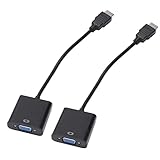 SAROAD 2X zu VGA Stecker zu VGA RGB Buchse Video Konverter Adapter Stecker zu Buchse Kabel 1080P