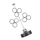 LRXIYODE Perpetuum Mobile Schreibtischspielzeug Kinetische Metallskulptur Bewegliches Wissenschaftsspielzeug für Büro und Weltraum Dekoration Geschenkidee für Erwachsene
