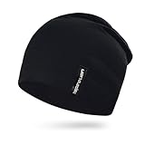 EMPIRELION 9' Multifunktionale Leichte Sommermütze Running Beanie-Mützen Skull Cap Radsport-Kappen Helmfutter Helm Unterziehmütze Schlaf Kappen für Damen Herren (Schwarz)