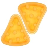 POPETPOP 2St Einzelnapf Hundenapf erhöhte näpfe für Katzen Haustier Slow Feeder Hundenapf Matte für Hunde Tierschutz plastikenten schöner Katzennapf Verlangsamung der Futternapf pp Yellow