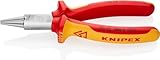 Knipex Rundzange verchromt, isoliert mit Mehrkomponenten-Hüllen, VDE-geprüft 160 mm 22 06 160