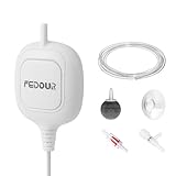 FEDOUR Nano Leise Aquarium Luftpumpe, Mini Whisper-Luftpumpe für Aquarien, Sauerstoffpumpe für Aquarium bis zu 80L Betta Aquarium, Nano Aquarien, Fischglas