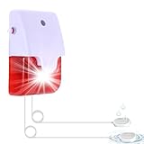 Wasser-Leck-Detektor mit Dual-Sonde, 5M pro Sonde Kabel, Max 120 dB einstellbare akustische & visuelle Wasser-Sensor, Wasser-Alarm für Haus Wasser-Tank/Aquarium/Schwimmbad/Basement/Untergrund/Flut