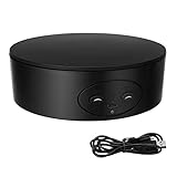 VAYOTOY Drehteller Elektrisch, 13CM 5KG Automatische Drehplattform 360° Drehbar Ständer Elektrischer drehteller mit Einstellbarer Geschwindigkeit Fernbedienung für Display, Fotografie