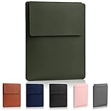 13,3–14 Zoll Laptop-Hülle, gepolsterte Laptop-Hülle, dünne, tragbare, vielseitige Laptop-Tasche, kompatibel mit Laptop 2022 Pro 14 Zoll/2015 Pro 13,3 Zoll/2015 Air 13,3 Zoll -dunkelgrün