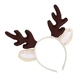 VALICLUD Weihnachts Haarreif Mit Rentiergeweih Festlicher Haarschmuck Für ädchen Xmas Antler Headdress Für Partys Und Foto Requisiten Kindliche Haaraccessoires Für Feiertagsfeiern