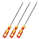 Set mit drei abgerundeten Kettensägen-Schärfwerkzeugen aus robustem Hartstahl für optimale Leistung bei der Arbeit (4,8 mm)