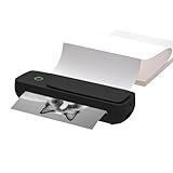 A4 Mobiler Drucker, Bluetooth Thermodrucker mit A4 Papier Mobiler Tragbarer Drucker mit Android und iOS Handy Thermodrucker,für Unterwegs Unterstützt 210 x 297mm A4 Bluetooth Drucker für Büro,Studium
