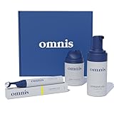 Omnis Uomo Hautpflege-Set: Anti-Aging Gesichtscreme für die Nacht + Augenkontur + Gesichtsreiniger für Herren – Feuchtigkeitsspendend, Anti-Falten, Tiefenreinigung (Gesichtscreme + Augenkontur +