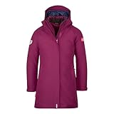 Trollkids Girls Senja 3in1 Coat 152, Plum/Navy