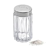 Westmark Salzstreuer, Fassungsvermögen: 50 ml, Glas/Rostfreier Edelstahl, Traditionell, Silber/Transparent, 63012260