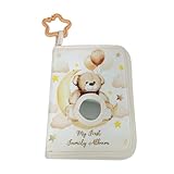 -Fotoalbum – 7,09 x 5,51 in Memo Keepsake Memories | First Fotoalbum, süßes -Design, weiches Buch, tragbares Bild mit Sternhaken, multifunktionales Bilderbuch für Kinderbett, Zuhause, Ki