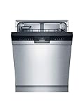 Siemens SN43ES15AE iQ300 Unterbau Geschirrspüler / C / 74 kWh / 13 MGD / Smart Home kompatibel via Home Connect / flex Korbsystem mit rackMatik im Oberkorb / intensivZone, Silber
