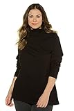 Ulla Popken Große Größen Damen Rollkragenpullover Shirtrolli Basic Schwarz (Schwarz 10), 56 (Herstellergröße: 54+)