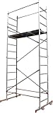 HOME MASTER Heimwerken Gerüstturm | Fahrbares Arbeitsgerüst | Chnelle Montage | Aluminium (5m Home Master Heimwerken Gerüstturm)