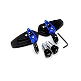 Motorradspiegel Bar End Spiegel Für Ducati MONSTER 400 620 MTS 695 696 796 Motorradspiegel Lenkerendenspiegel(Blau)