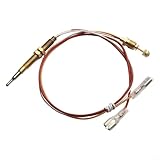 400/600 mm gemeinsames Thermoelement Terrassenheizkopf Gewinde Thermoelement Gasheizung M6 x 0,75 Gewinde und M8 Anschluss Thermoelementkopf (40 cm)