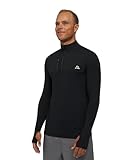 DANISH ENDURANCE Langarm-Funktionsshirt Herren, Sport-Shirt, Zip L Schwarz