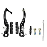 CNC Fahrrad V Bremse,Fahrrad V-Brake,Aluminium Fahrrad Bremsen Set für Cityrad Rennrad MTB/BMX. 1Paar（55mm）