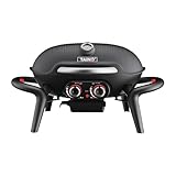 TAINO KENAI Gasgrill Camping Tischgrill Balkongrill Gas Outdoorküche Thermometer Aluguss Schwarz