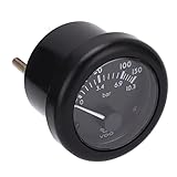Motoröldruckmesser, Schwarzes ABS-Gehäuse Öldruckmesser 8‑32 V Bereich für Automobile (24V)