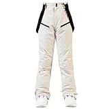 Snowboardhose mit Abnehmbar Träger Herren Skihose wasserdichte Winddichte Winter Schneehose Softshellhose Overall Outdoor Wanderhose Warme Arbeitshosen Gefüttert Thermohose