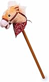 Legler small foot Steckenpferd Rocky, mit Pferdekopf aus weichem Plüsch und praktischem Halfter zum Lenken, 4151 Toys