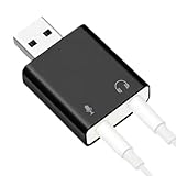USB-Soundkarte - 3,5 mm USB-Audioadapter, tragbare USB-Soundkarte | Stereo digitale Soundkarte, PC-Audio-Konverter, Laptopaufnahme, Spiele, G