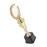 KOMBIUDA Olivenzweig-Trophäe Sporttrophäenkopf Wettbewerb Trophäe Wettbewerbs Trophäe Trophäenbecher für Kinderparty Matchpreis-Trophäe Trophäe zum Tanzen Siegerpokal Plastik Golden
