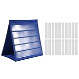 FYOBOT Tabletop Desktop Pocket Chart Tischplatte mit 20-Facher PräMie zum TrockenlöSchen, Desktop Tabletop Teaching Pocket Chart, Beidseitig und Selbststehend (13 X 12)