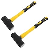JUMPLAWN 2 Stück Hochleistungsmauer abgebaut Hammer Multi funktionaler Hammer kleiner Hammer zum Aufhängen von Bildern professioneller Hammer Trockenbauhammer Plastik Yellow