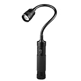 Onchdbfhuu Flexible Gooseneck- und Magnetbasis BBQ Grilllampe mit Teleskop- und Zoomfunktion, 360° Beleuchtung für Outdoor-Grills.