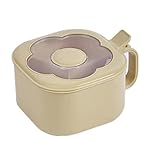 Gewürzbox, 4-teiliges Fach für Küchengewürze, Gewürzdose mit blumenförmigem Fenster für Gewürze, Salz, Zucker usw