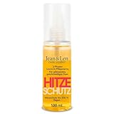 Jean & Len Hitzeschutz 2-Phasen Leave-In Spray, für jeden Haartyp, schützt das Haar vor Hitzeschäden bis 220°C, Anti-Frizz-Formulierung, Heat Protection Spray, ohne Parabene & Silikone, vegan, 100 ml