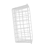 FONDOTIN Gefriertruhe Aufbewahrungskorb Drahtkorb Weiß Robust Großes Fassungsvermögen Für Tiefkühltruhe Und Kühlbox Zuhause