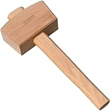 GREBSTK Holz Mallet Manuelle Eis Hammer Mallet Buche Solid Tischler Holzbearbeitung Mallet, 30cm