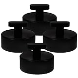 CRILSTYLEO 4 Stück Getriebeheberadapter für Autos Wagenheber Anhänger Schiene Unterlage Schutz unterstellbock gummiauflage hebebühne gummiauflage Klinkenpad-Adapter Wohnmobil Jack Pads Black